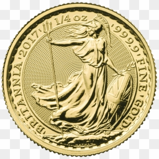 Britannia 2017 1/4 Oz Gold Coin    Src Https - 1oz Silver Britannia 2017, HD Png Download